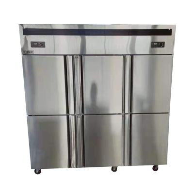 China Supermarket. Internet cafe. 2021 Restaurant High Quality Vertical Freezer 6 Door Commercial Refrigerator for sale