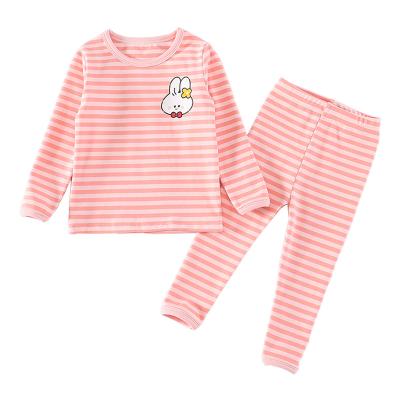 China Hot Sale Children's Washable Girl's Clothing Pajama Sets New Cheap Price Autumn 2-Piece Sleepwear Sets Hot Girl's Fashion Pajama Sets for sale