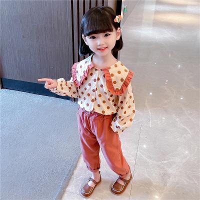 China 2022 best selling product 2022 kids clothing cartoon washable casual stitch two piece set comfortable loungewear for sale