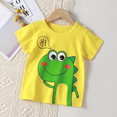 China Summer Compressed Boy's Clothing Children's Clothing Cartoon T-shirts Kids Wear T-shirts Short Sleeve Boys Sweatsuits Boys Tops for sale