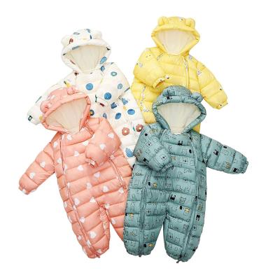 China Super Cute Thickened Baby Toddler Clothes Washable Rompers Autumn Winter Foreign Trade Baby Overalls Sample Available for sale