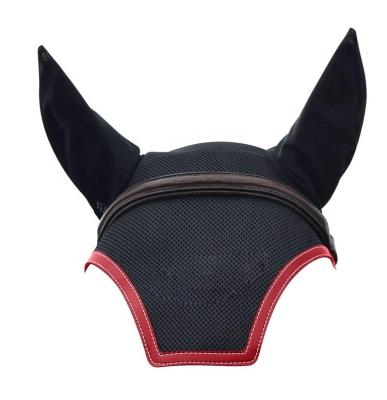 China Safety Custom Design Riding Horse Fly Mask Kanpur Fly Mask Mesh Horse Fly Veil for sale