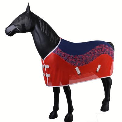 China Burgundy RPET Mesh Embroidered Summer Horse Blankets EUR for sale