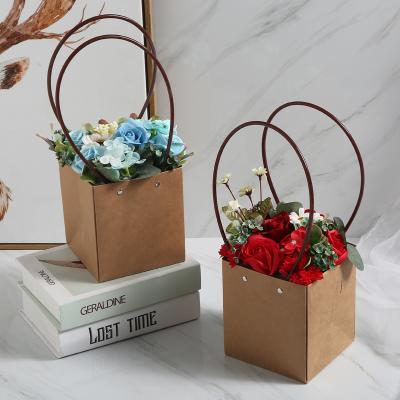 China Europe Artificial Flower For Home Decor Flower Baskets Hand 2021 Soap Valentines Day Gift Soap Flower Bouquet Boxes 2022 for sale