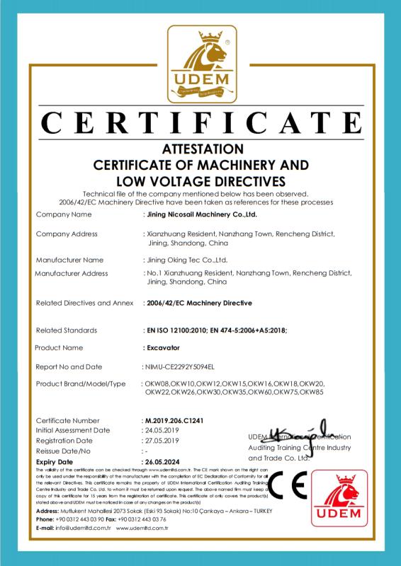 CE - Jining Sich Machinery Co., Ltd.