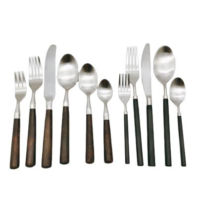 China Sustainable Allahome POM Handle 304 Stainless Steel Flatware Gift Set Eco-friendly Luxury Cutlery Set for sale