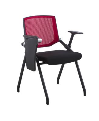 China Foldable Hot Selling Popular School Furniture Classroom Chair with Notepad Student School Training Chair for sale