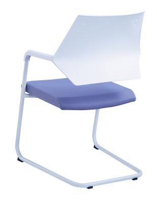 China Foldable Work Shaped Chair With Comfortable Backrest Stereotyped Sponge Cushion Office Chair Made Of Stretch Fabric for sale