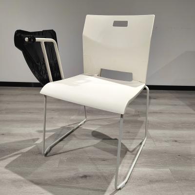 China Cover Modern Design Metal Removable Plastic Chair Stacking Office Conference Meeting Chair For Staff Training for sale