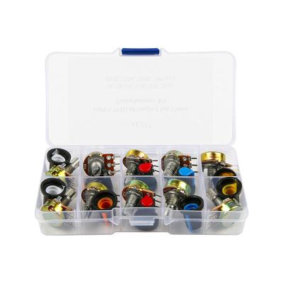 China / RoboWiz 10PCS WH148 Single Link 15MM Potentiometer Kit With Linear Taper Rotary Potentiometer for sale