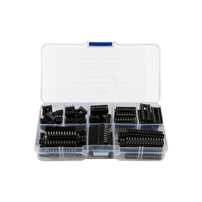 China RoboWiz 66PCS 2.54MM Pitch Plastic IC Chip Plug-in Base Kit With 8 Kinds Of Pins for sale