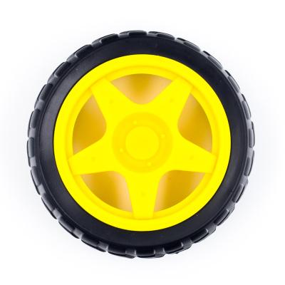 China Smart Robot Car Wheel ROBOWIZ Smart Robot Car Parts DC TT Speed ​​Motor Wheels Robot Wheels for sale