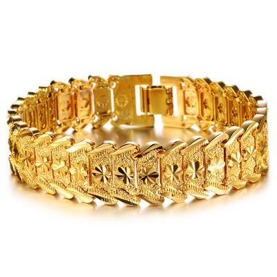 China Luxury Gold Plated Designs Mens Bangle Bracelet Cuban Punk Stainless Steel Dubai Gold Mens Bangle Bracelet for sale