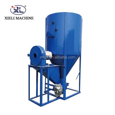 China Automatic feed pellet machine animal feed mixer and crush animal feed mill mixer poultry chicken feed mixer for sale