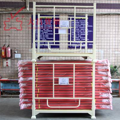 China Warehouse Stackable Storage&Conveying Folding Pile Post Pallets China Fully Welded Post Pallet Used Mobile Metal Pile Rack Transpor for sale