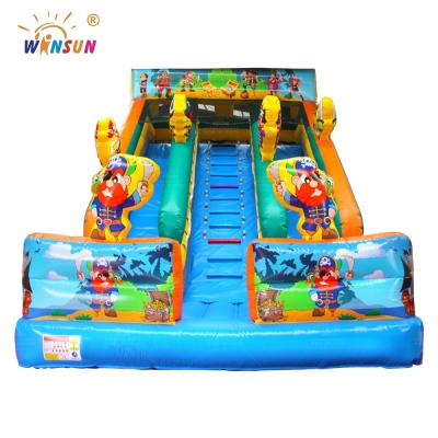 China New Design PVC Pirate Ship Theme Bouncer Inflatable Slides Outdoor Inflatable Dry Slide for sale