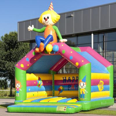 China PVC inflatable bounce house clown, inflatable clown jumping house, jumping castle clown for sale