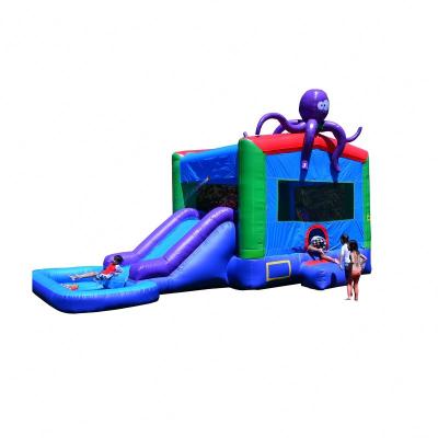 China Vinyl SEA OCTOPUS POP N SLIDE WET DRY Combo inflatable combos for sale