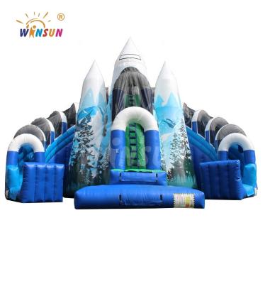 China PVC Bouncy Castle Inflatable Slide, Kids Inflatable Slide, Inflatable Snow Slide for sale