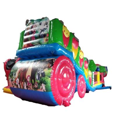 China PVC Inflatable Bouncer Slide, Giant Inflatable City Playground, Kids Inflatable Playground for sale