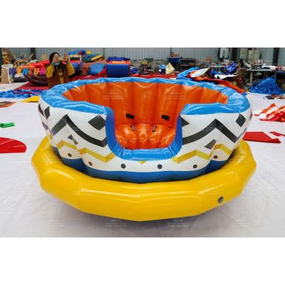 China Small Top Inflatable Spinning Game Inflatable Seesaw Game Kids Inflatable Top Inflatable Toy Games for sale