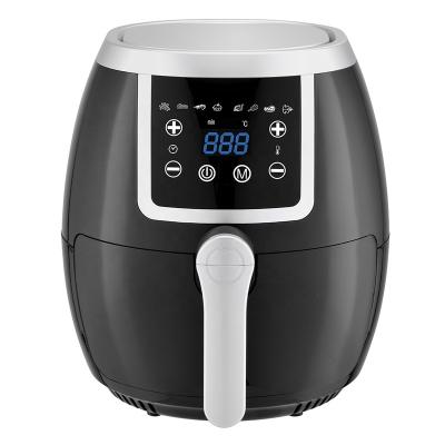 China Best Selling Hotel Power 220v Deep Touch Screen 3.6L 5L 1500W Electric Household Air Fryer Silicone Small Basket for sale