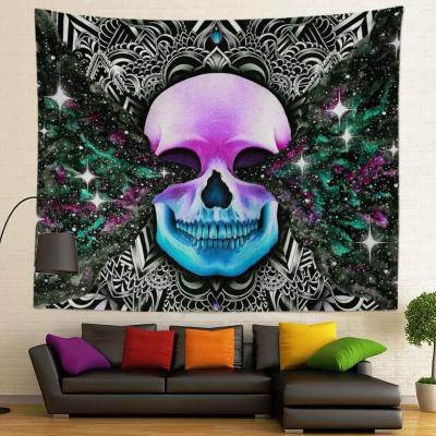 China Simple Factory Price And High Quality No MOQ Customized 130x150cm Digital Printing 100%Polyester Tapestry Wall Hanging for sale