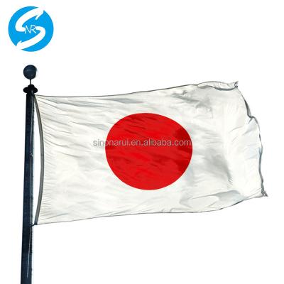 China Non Profit Organizations Wholesale 3x5 ft Durable Polyester Single Side Football Banner With Sleeve Asia Japan Country Flag For World Cup Colorful for sale