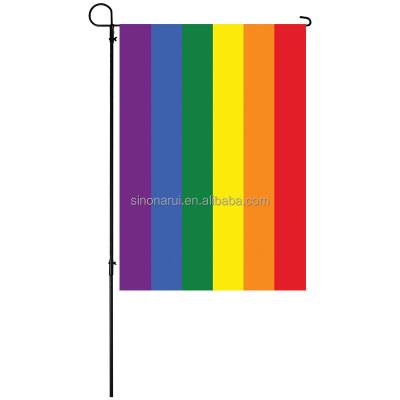 China Pride Knitted Polyester Double-Sided Decorative Hanging Jolly Outdoor Garden Flag for sale