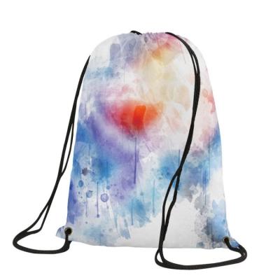 China Drawstring Backpack Cotton Drawstring Bag Custom Printed Polyester Drawstring Bag Gym Fitness Waterproof Drawstring Bags For Promotion Customizable for sale