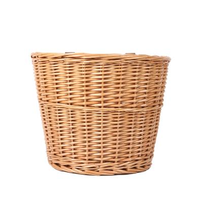 China New-fashion new design removeable wicker bicycle front basket for bicycles rattan basket handmade eco-friendly woven bicycle with basket for sale