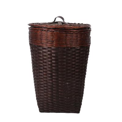 China Hotel Dirty Hamper Luxury Rattan Woven Wicker Laundry Hamper Morden Laundry Hamper Children With Lids for sale