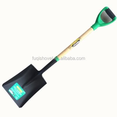 China Hot Selling High Quality Heavy Duty Shovel With Handle Shovel Wooden Shovel S519FD for sale