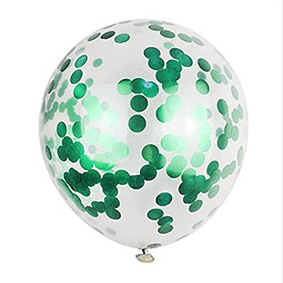 China Promotional Toy 12 Inch Green Balloons Balloon Pastel Confetti Balloons Party Decoration for sale