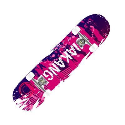 China Youth Various Yongkang Factory Porcelain Maple Wood Skateboard OEM Models Aluminum Alloy Bracket With PU Wheel Outdoor Sport Skateboard for sale