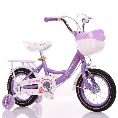 China Factory Direct Sale High Carbon Steel Frame 4 Wheel Bike Kids Bike High Carbon Steel For 4 Years Gifts Bike For Kids Children for sale