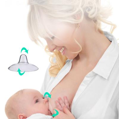 China BPA AliGan Free Breast Nipple Shield Silicone Brestfeed For Nurse Baby 2 Pierce Package Case Waist Protector Millimeter Sliver Cover R Smooth Bra for sale