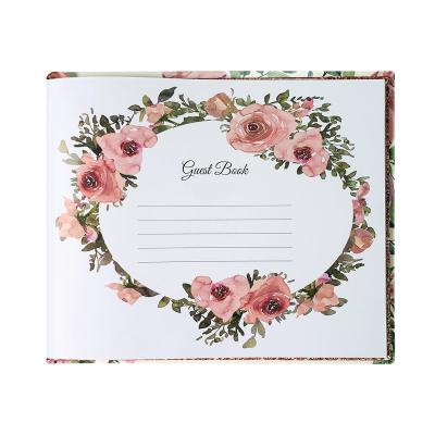 China 2021 Custom Baby Wedding Late Guest Hardcover Late Guest Memorial Book With Box Spiral Funeral Guest Book for sale