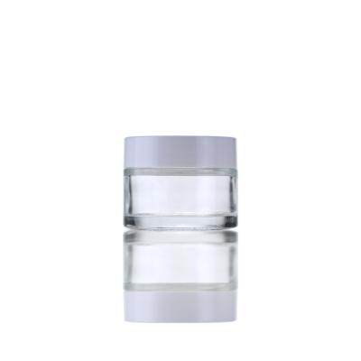 China Glass Cosmetic Jars Body Cream Packaging Jar 20g 30g 50g Face Cream Jar Cosmetic Containers Skin Care Containers for sale