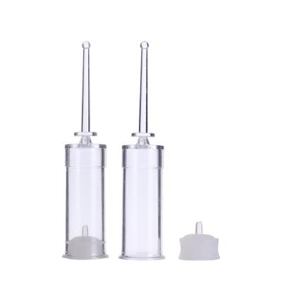 China BEAUTY PACKAGING China Factory Hot Sale Clear Plastic Airless Serum Syringe Bottle Cool Disposable Cut Bottle for sale