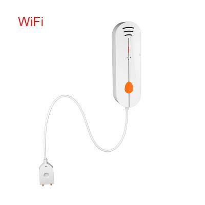 China TUYA APP Smart Life Wifi Water Leak Sensor Detector Flood Sensor Alarm WiFi Water Leak Alarm with Cable for sale