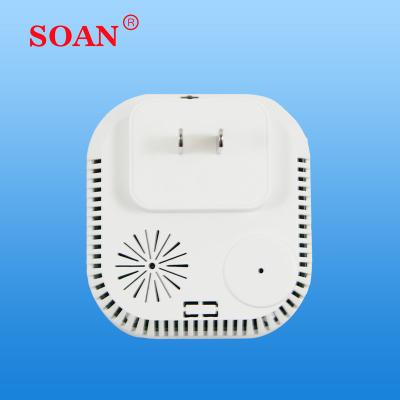 China Home kitchen usage CH4 Gas leak sensor alarm 110/220V Independent Natural Gas detector WIFI tuya APP for sale