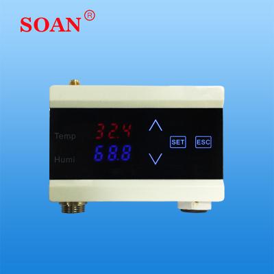 中国 Upper/lower limit humidity temperature alarm wifi with tuya app alert humidity temperature control 販売のため