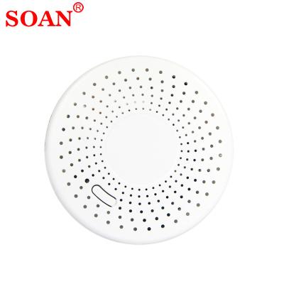 Китай New Tuya App Control Wifi Smart House Smoke Alarm Fire Alarm Wifi Smoke Detector APP 5 Years Battery продается