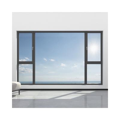 China Modern Design Superior Aluminum Casement Glass Windows With SKATE Original Hardware for sale