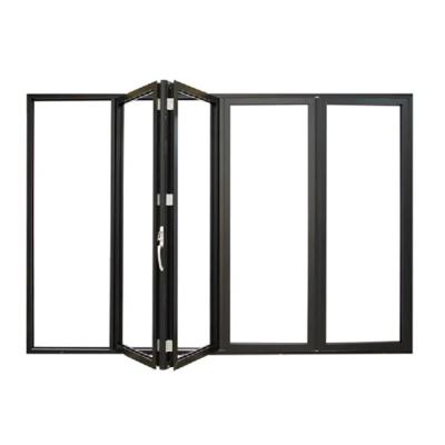 China Residential Bi-Folding Doors Aluminium Frame With Triplex Glass Option And 70mm Width for sale