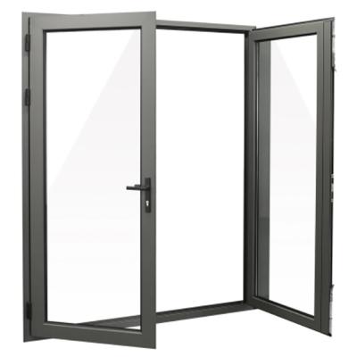 China Villa Main Entry Modern Design 1.4mm Aluminum Swing Casement Glass Door for Home Office for sale