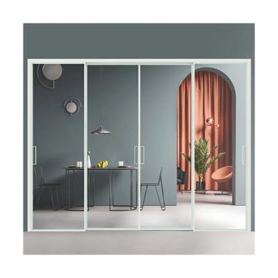 China Rolling Pull Aluminum Sliding Glass Door for Modernized Narrow Frame Interior Showers for sale