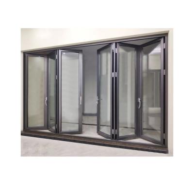 China Modern Design Aluminum Alloy Frame Thermal Break Low-E Glass Bifold Door at Affordable for sale