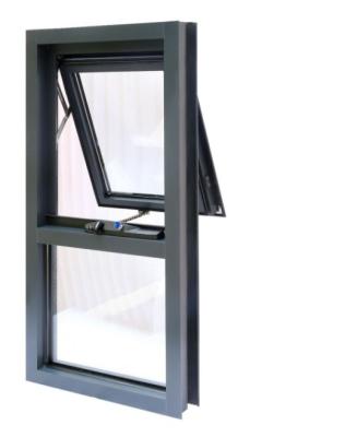 China House Customized Design Aluminum Awning Glass Windows with and Water Tightness Level 6 for sale